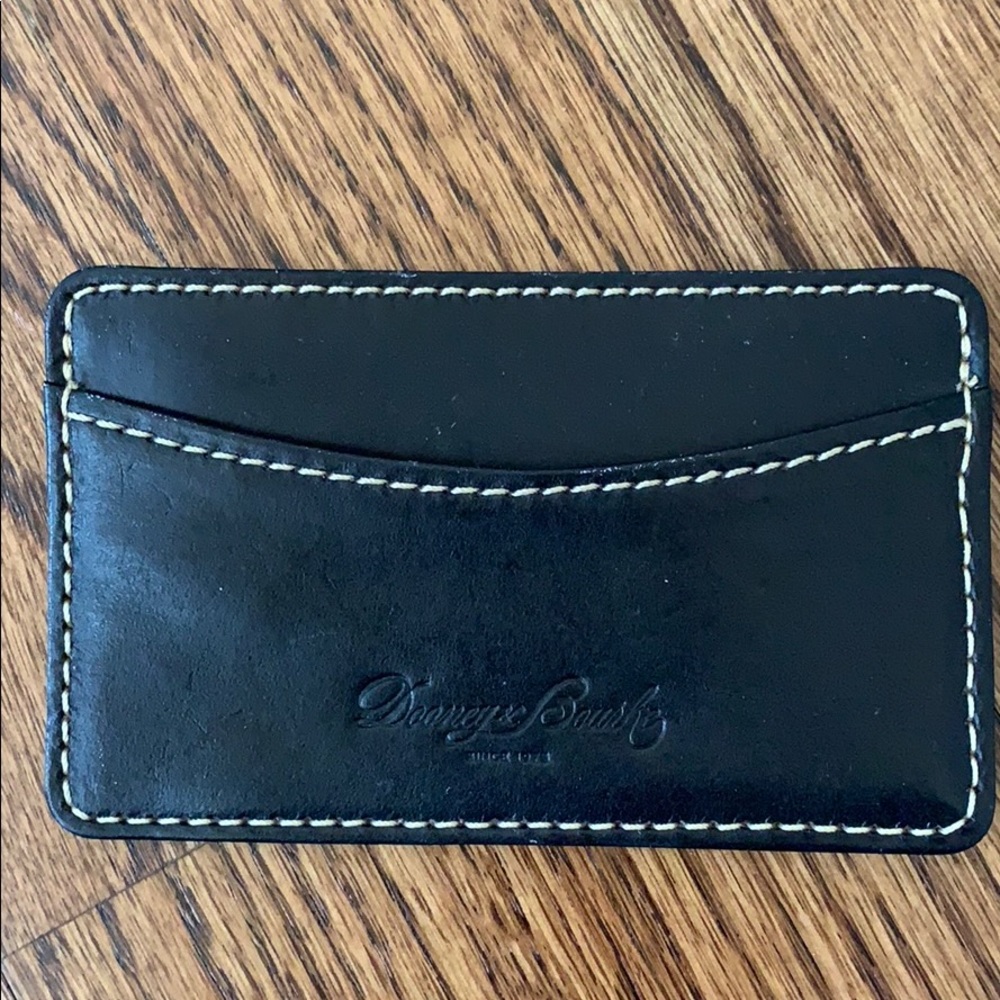 Dooney & Bourke card holder black leather